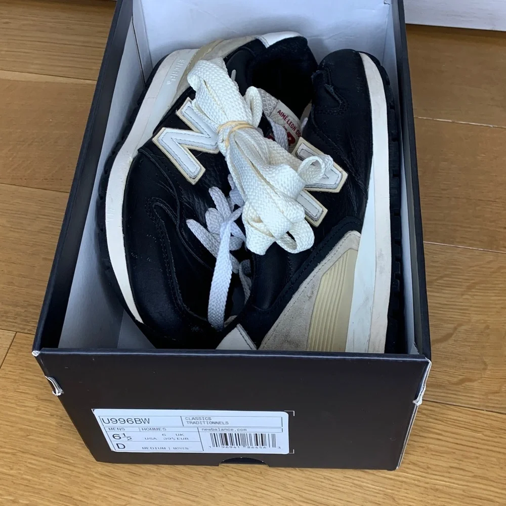 AIME LEON DORE NEW BALANCE MADE IN USA 996 SHOES BLACK - Picture 11 of 12